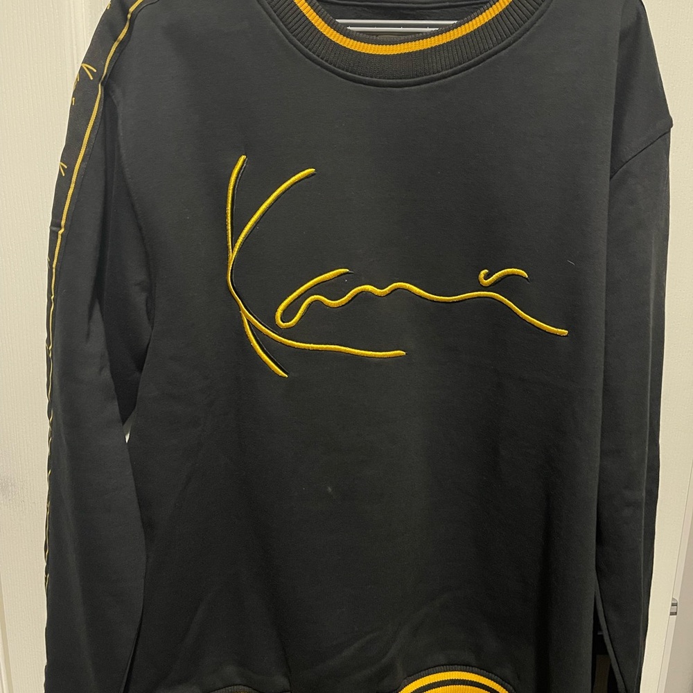 Karl Kani Black Sweatshirt with Yellow Accents